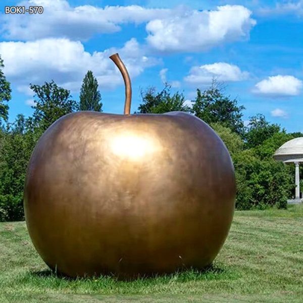 large apple sculpture