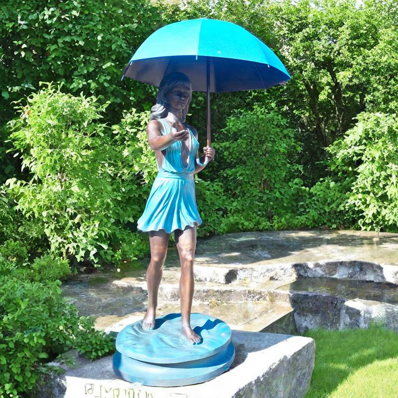 lifesize Bronze Female Fountain