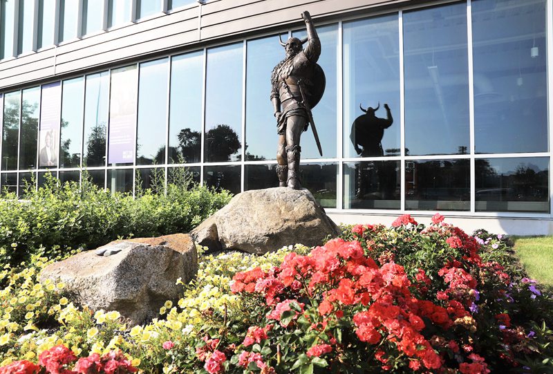 metal viking statue for sale