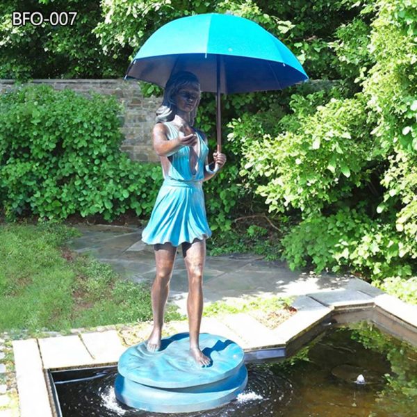 outdoor Bronze Female Fountain