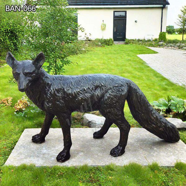 Life Size bronze fox statue