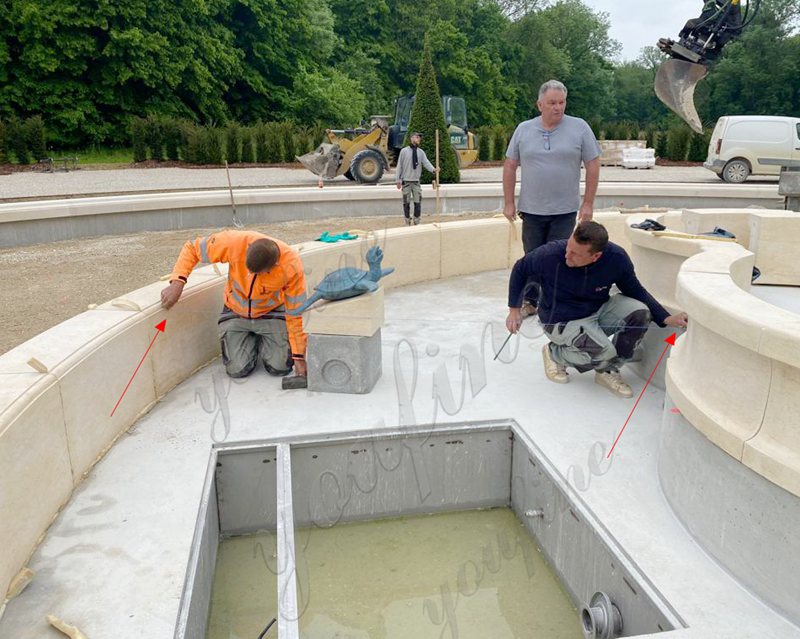 3 Tiered Fountain installation