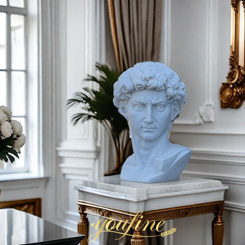 Marble Bust of David Statue for Sale 3