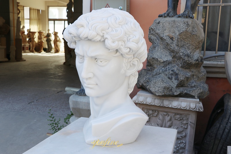 Marble Bust of David Statue for Sale 6