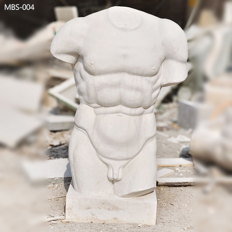 Natural Marble Naked Male Torso Statue Factory Supply on Sale