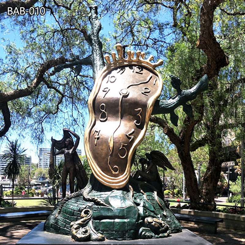 Famous Salvador Dali Bronze Sculpture Nobility of Time for Sale