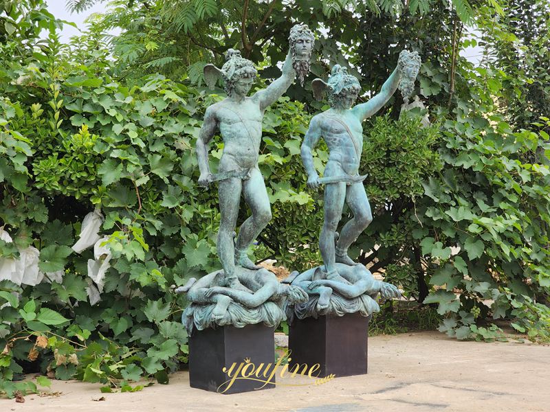 Perseus with the Head of Medusa bronze statue