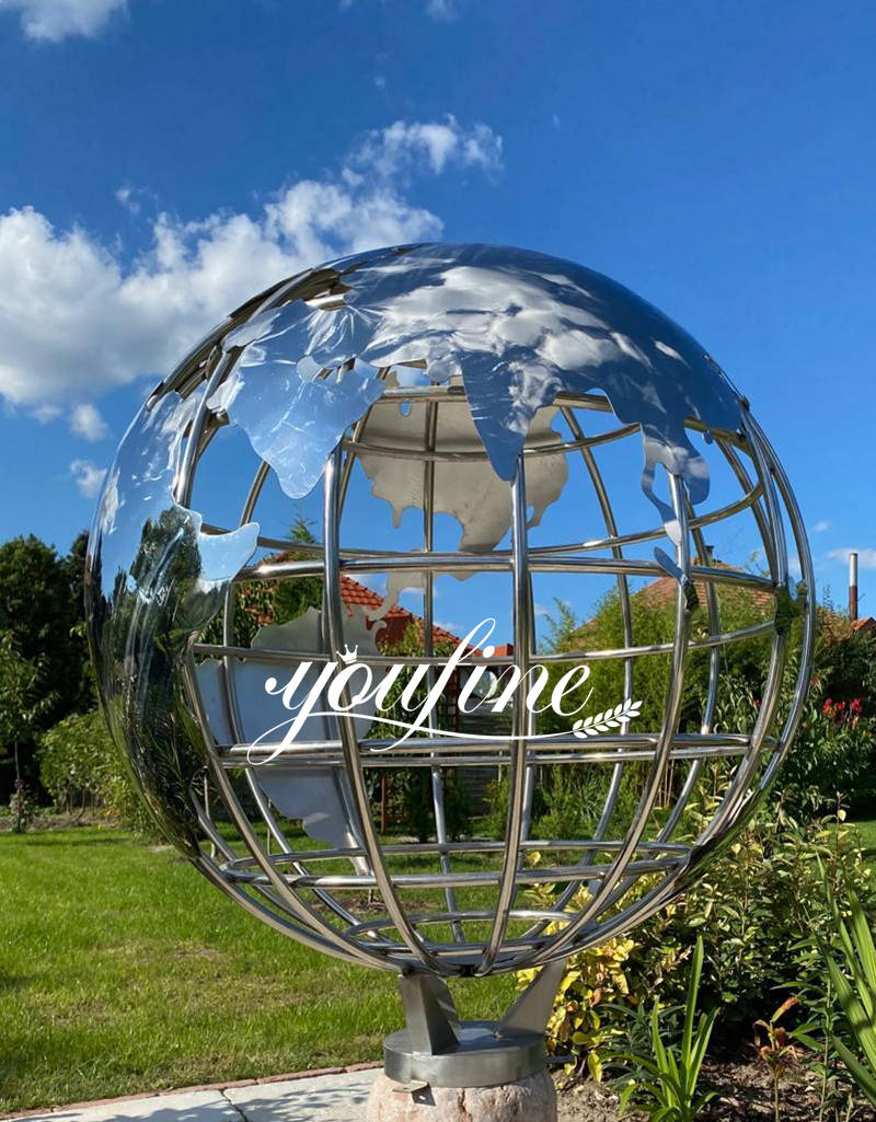 Stainless Steel Globe Sculpture Feedback from Slovak Customers