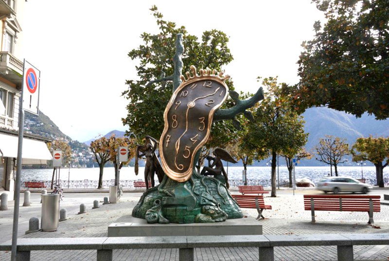 bronze dali sculpture Nobility of Time