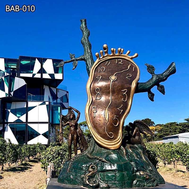 Famous Salvador Dali Bronze Sculpture Nobility of Time for Sale