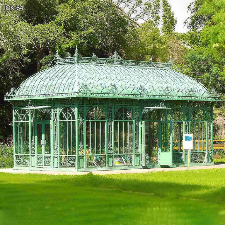 Wrought Iron Victorian Style Greenhouse for Sale IOK-84