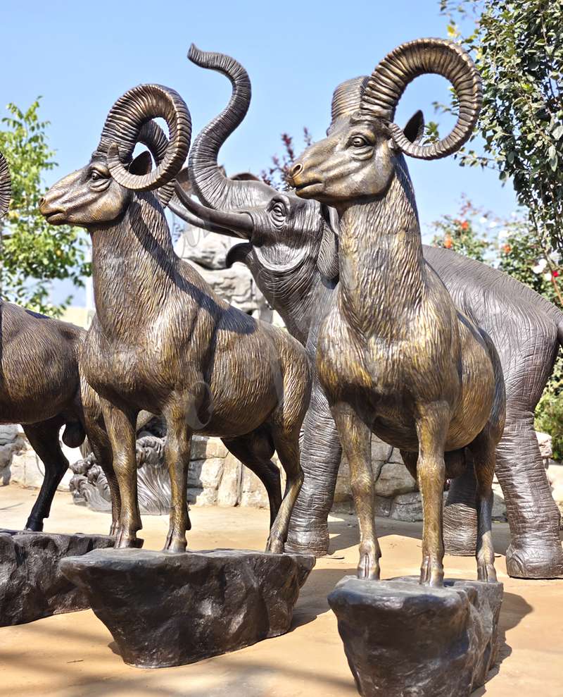 goat statue for garden