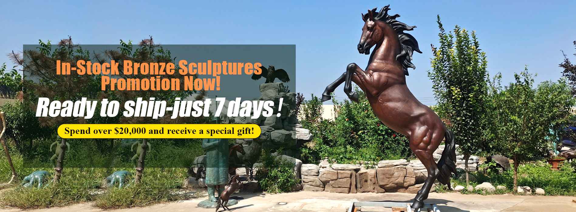 bronze horse statue