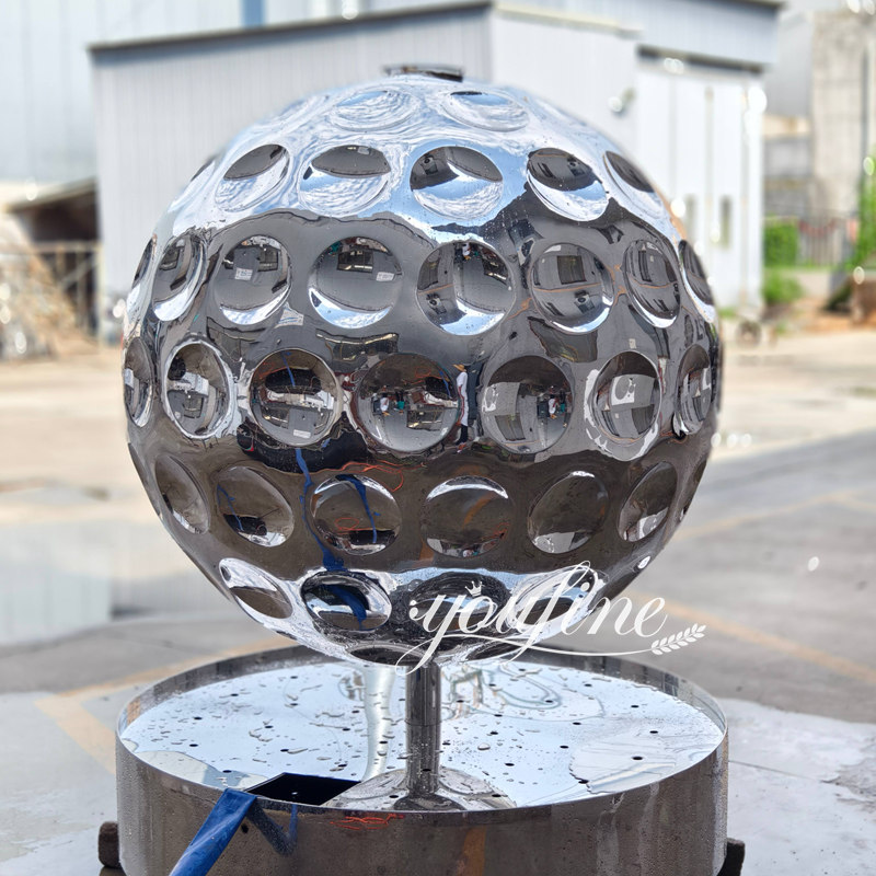 customized stainless steel glofer ball sculpture