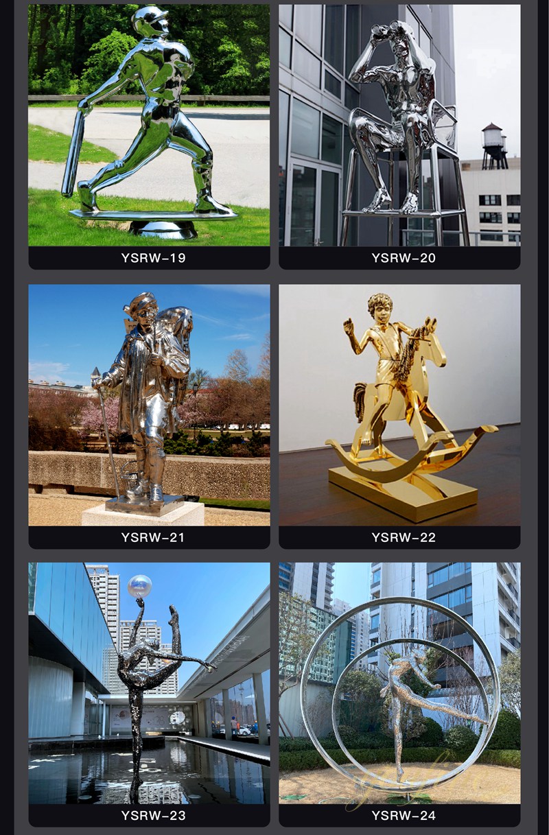 Stainless Steel Dancing Girl Sculpture for Outdoor