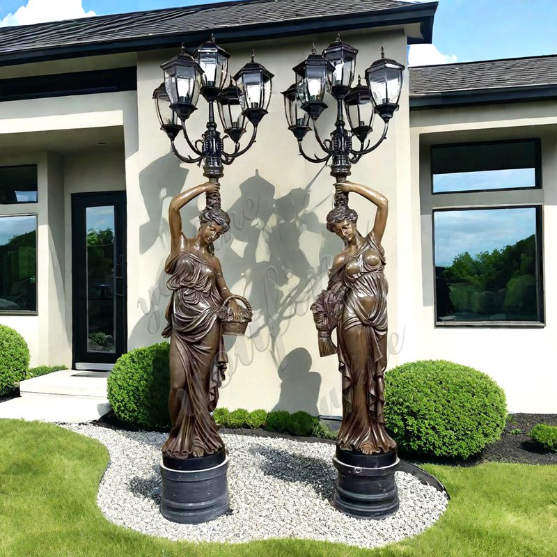 Bronze Lamps sculpture