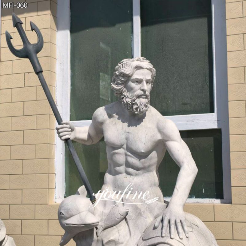 Griekse marmeren Poseidon