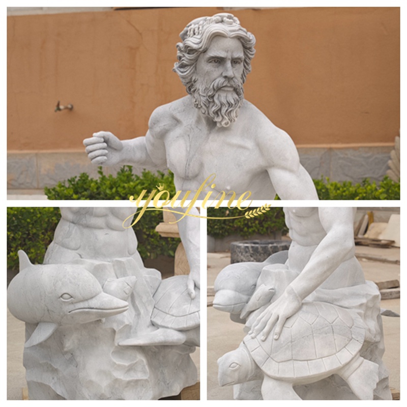 Greek garden Poseidon statue