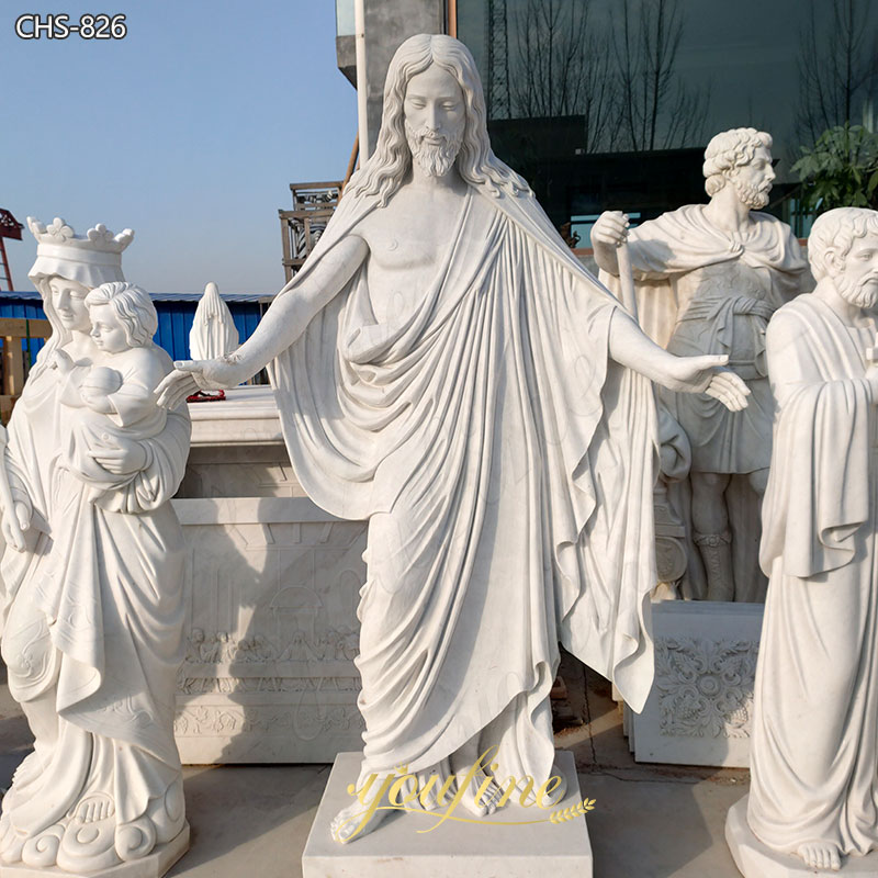 Life Size Marble Jesus Garden Statue