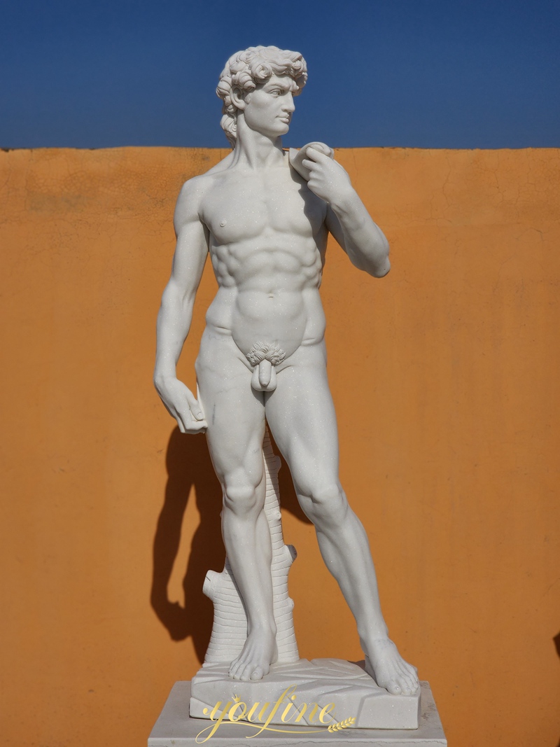 Marble David sculpture