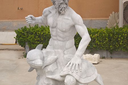 Marble Poseidon Greek Statues Garden Decor for Sale