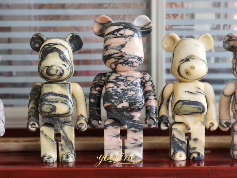 Marble bear figurine