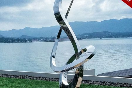 Popular Modern Mirror Polished Stainless Steel Sculpture for Outdoor Garden Decor CSS-14