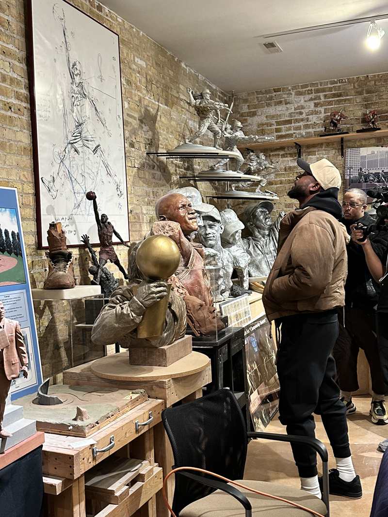 NBA Players Bronze Statue