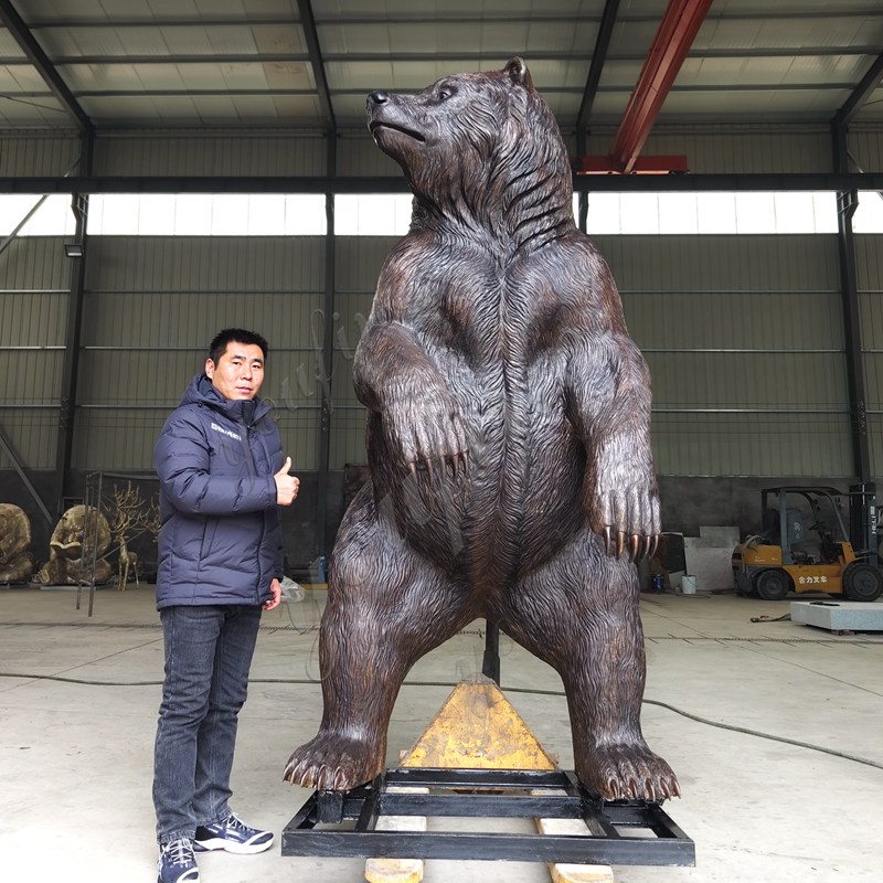 Top Golf Course Bronze Life Size Animal Sculptures Project in Asia