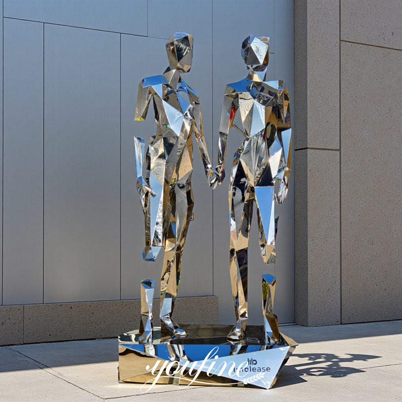 finished abstract figure sculpture details