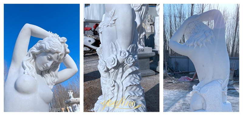 goddess flora statue details