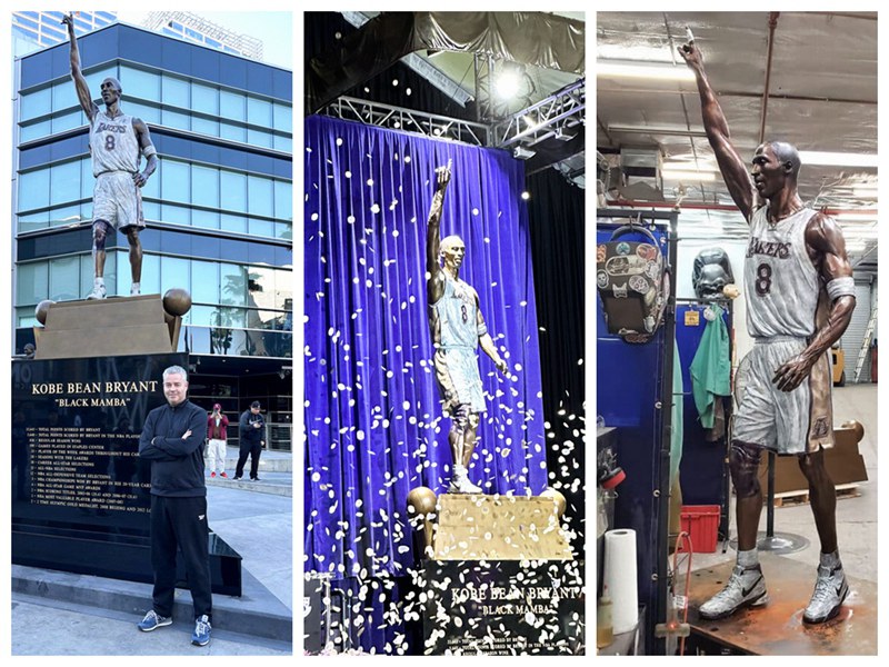 lifesize kobe bryant statue