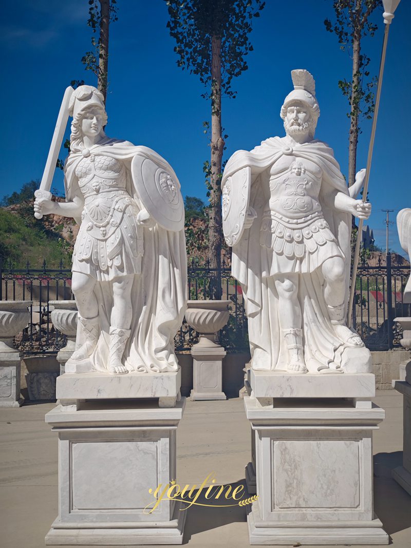 marble warrior statue