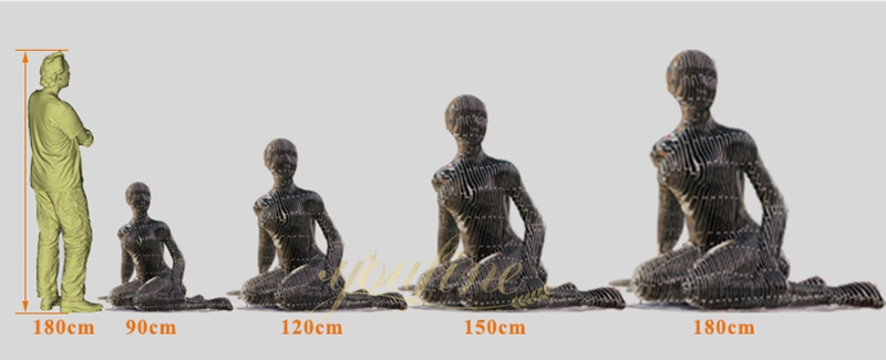 modern Abstract Metal Disappear Sculpture from youfine