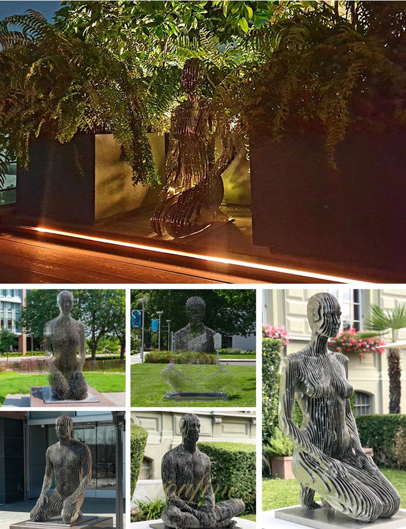 modern Abstract Metal Disappear Sculpture from youfine