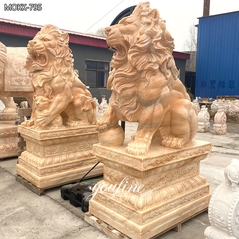 Lion Statue for Outdoor Entrance