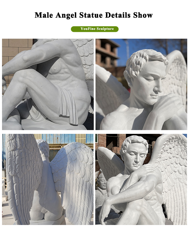 Male Angel Statue Details