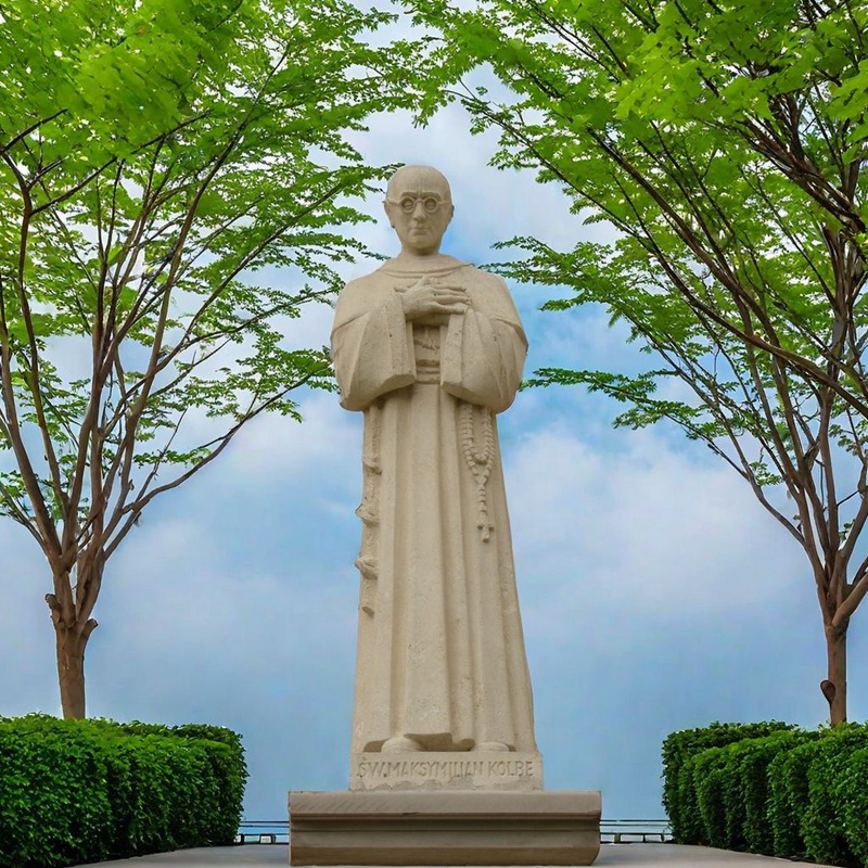 Marble Saint Maximilian Kolbe Statue 1