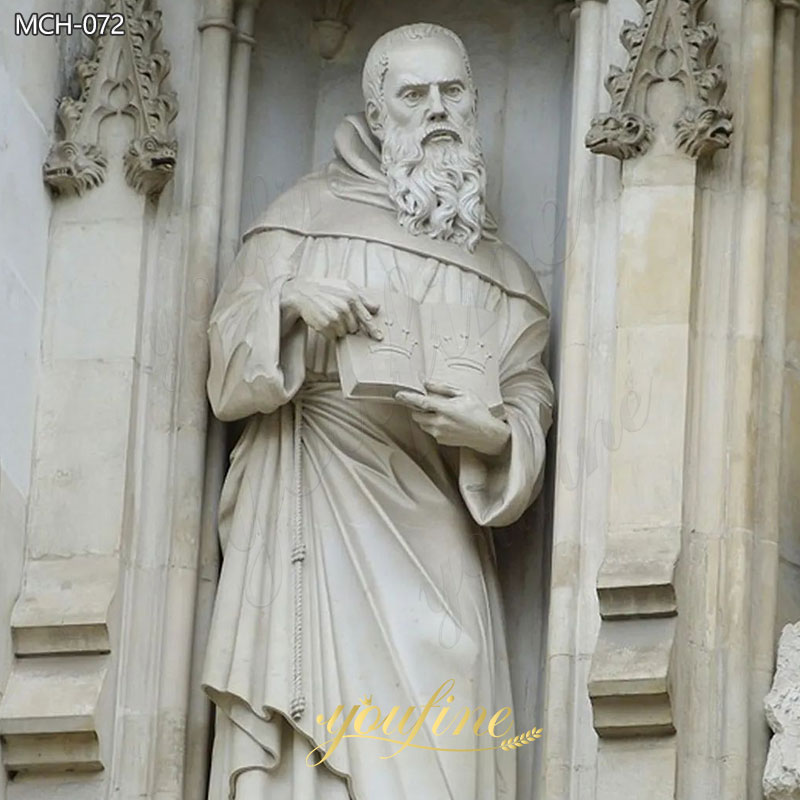 Marble-Saint-Maximilian-Kolbe-Statue