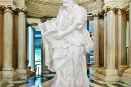 Religious Marble Saint Matthew Statue