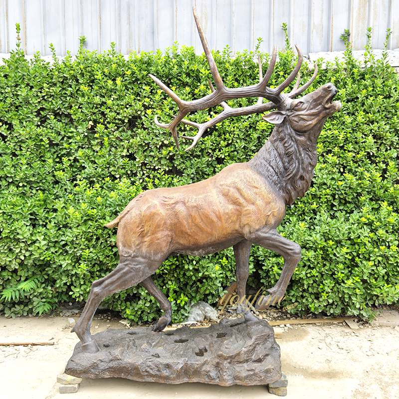 Roaring Elk Statue for Sale
