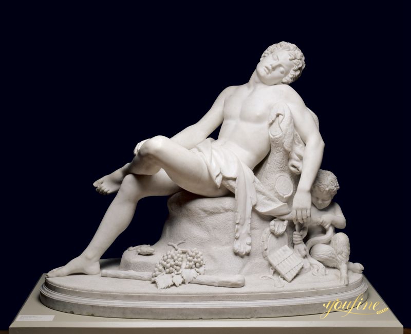 Sleeping Satyr sculpture