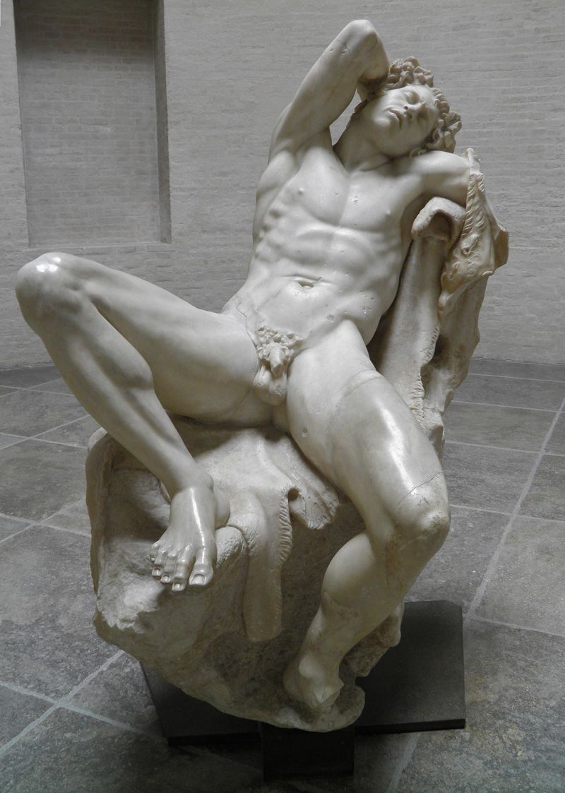 Sleeping Satyr statue