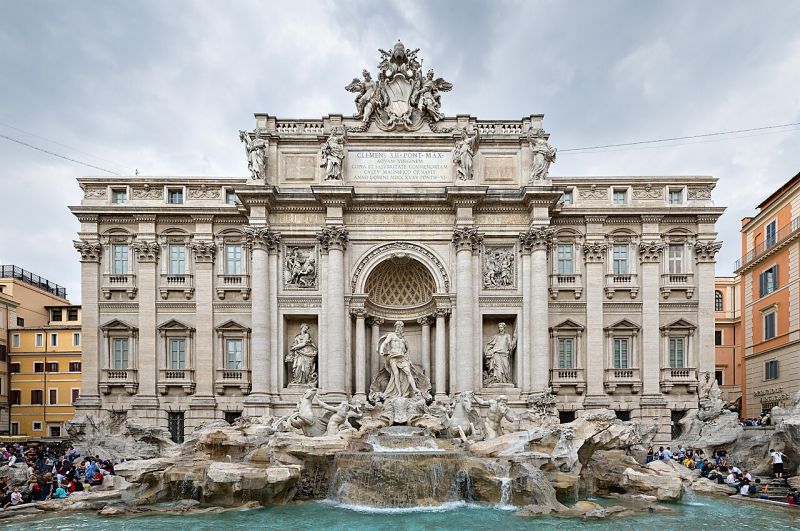 Trevi Fountain in Rome Italy