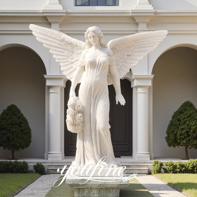 White Marble Angel Statue