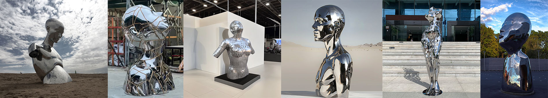 high quality stainless steel human body sculptures