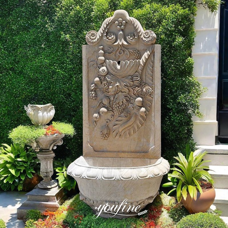 marble Fountain with Fruit