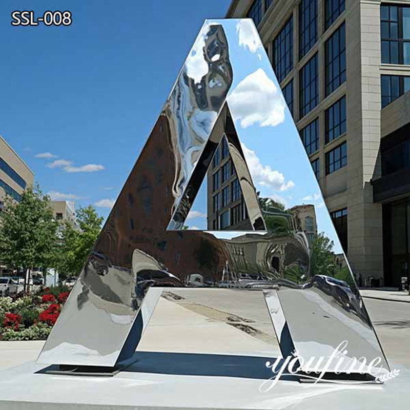 mirror polished stainless steel alphabet sculpture (1)