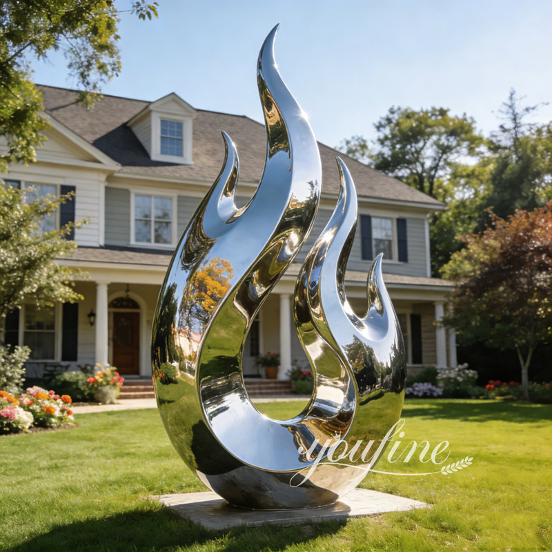 outdoor flame sculpture