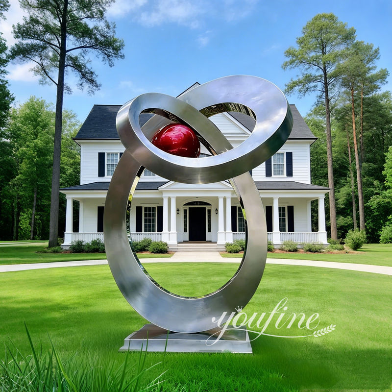 outdoor metal sculpture for lawn decor